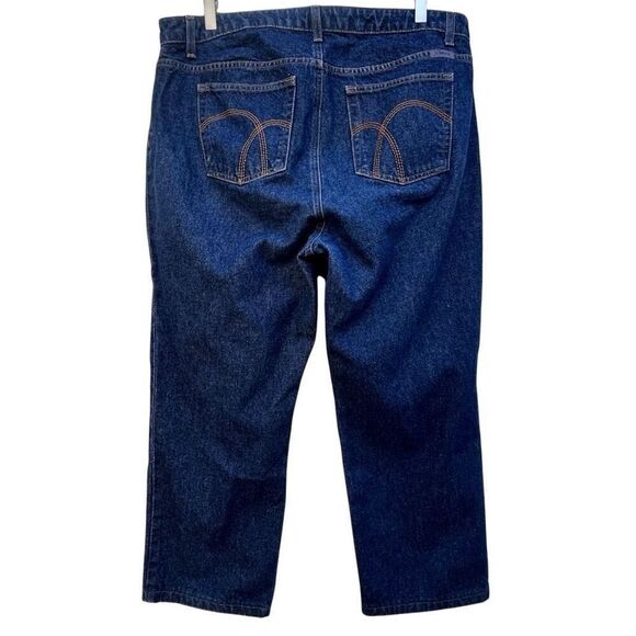 NWOT Liz Claiborne Jeans Women's Size 16L Blue Classic Fit Straight Leg Zip Fly - Picture 10 of 16